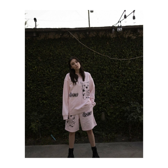 drew house theodore sketch sweatshort, off-white - Picture 4 of 10